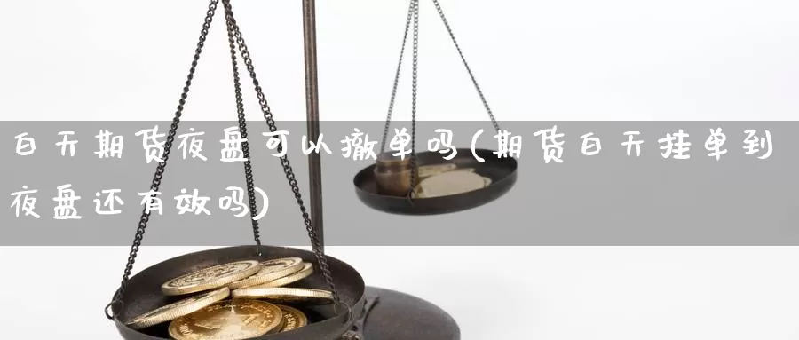 白天期货夜盘可以撤单吗(期货白天挂单到夜盘还有效吗)_https://www.hs300zs.com_技术分析_第1张