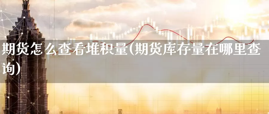 期货怎么查看堆积量(期货库存量在哪里查询)_https://www.hs300zs.com_基本面分析_第1张