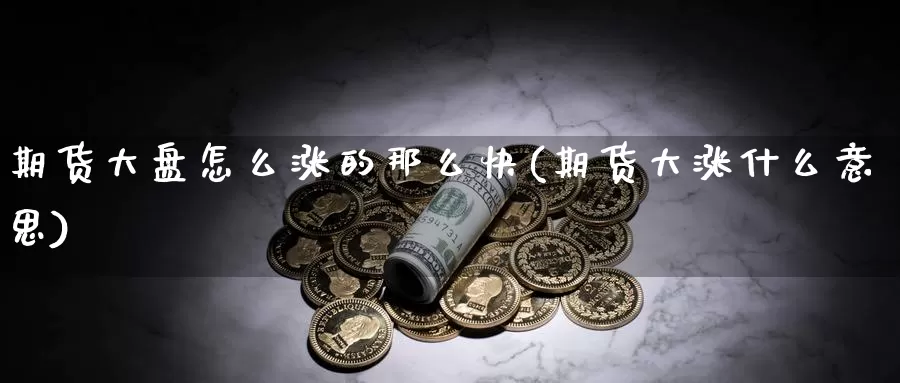 期货大盘怎么涨的那么快(期货大涨什么意思)_https://www.hs300zs.com_外盘期货_第1张