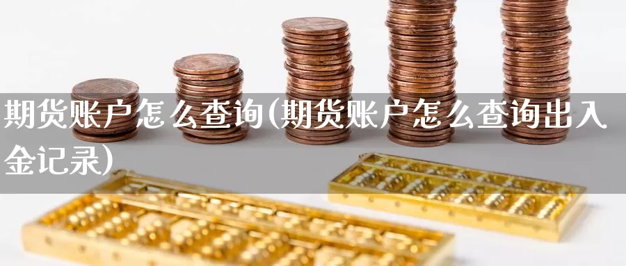 期货账户怎么查询(期货账户怎么查询出入金记录)_https://www.hs300zs.com_技术分析_第1张