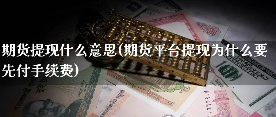 期货提现什么意思(期货平台提现为什么要先付手续费)_https://www.hs300zs.com_期货科普_第1张